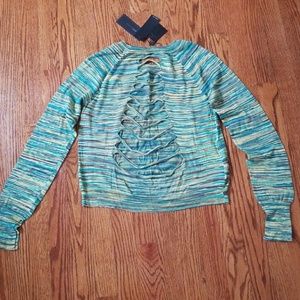 BCBG Adalyn Space Dye Light Sweater Top S